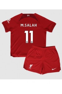 Fotbalové Dres Liverpool Mohamed Salah #11 Dětské Domácí Oblečení 2022-23 Krátký Rukáv (+ trenýrky)